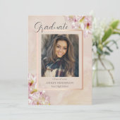Invitation Rose Gold Azalea Graduation (Debout devant)