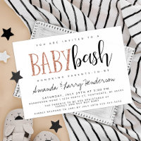 Rose Gold Baby Bash, Baby shower Couples
