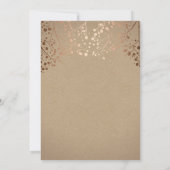 Invitation Rose Gold Baby's Breath Floral Engagement Party (Dos)