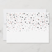 Invitation Rose Gold & Black Balloon Moderne 60 Anniversaire (Dos)