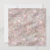 Invitation Rose Gold Blush Holo Diamond Stud Foil Anniversair (Dos)