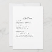 Invitation Rose Gold & Blush Pink Travel Bachelorette Week-en (Dos)