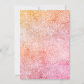 Invitation Rose Gold Boho Floral Mariage pakistanais (Dos)