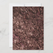 Invitation Rose Gold Bold Casual Réception Célébrons (Dos)