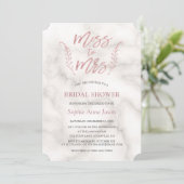Invitation Rose Gold Calligraphie Fête des mariées Bacheloret (Debout devant)