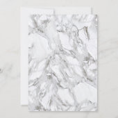 Invitation Rose Gold Calligraphie Pour Toujours Marble (Dos)