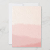 Invitation Rose Gold Calligraphie Script Mariage Aquarelle (Dos)