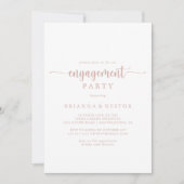 Invitation Rose Gold Calligraphy (Devant)