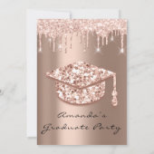Invitation Rose Gold Casquette 3D Glamy (Dos)