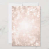 Invitation Rose Gold Champagne Bokeh Elegant Engagement Party (Dos)