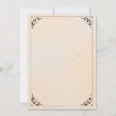 Invitation Rose Gold, Dusty Rose et Blush Floral Mariage (Dos)