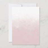 Invitation Rose Gold Dusty Rose rose femmes 70e anniversaire (Dos)