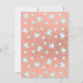 Invitation Rose Gold et parties scintillant mexicaine Fiesta  (Dos)