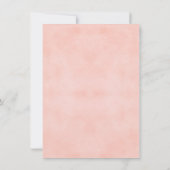 Invitation rose Gold Et Rose Floral Douche Nuptial (Dos)