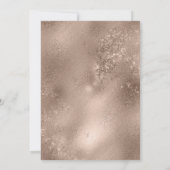 Invitation Rose Gold et tout Arrière - plan couleur Plaid Mar (Dos)