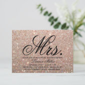 Invitation - Rose Gold Fab Mme Shower (Debout devant)