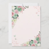 Invitation Rose Gold Fairy Enchanted Garden Sweet 16 (Dos)