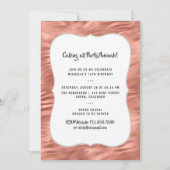Invitation Rose Gold Foil Tiger Stripes N'importe quel âge An (Devant)