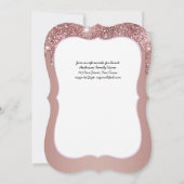 Invitation Rose Gold Girls Floral First Holy Communion (Dos)