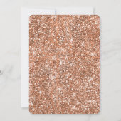 Invitation Rose Gold Glam Anniversaire (Dos)