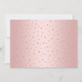 Invitation Rose Gold Graduation Party avec photo (Dos)