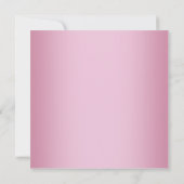 Invitation Rose Gold Haut talons doux 16 Partie (Dos)