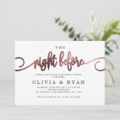 Invitation Rose Gold la veille (Debout devant)