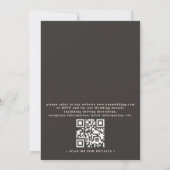 Invitation Rose Gold Marble Elegant Modern QR Code Wedding (Dos)