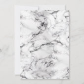 Invitation Rose Gold Marble Happily Ever After Réception (Dos)