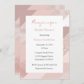 Invitation Rose Gold, Mariage, Bébé, Anniversaire (Devant / Derrière)