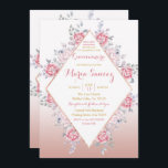 Invitation rose Gold Mexicaine Mis Quince<br><div class="desc">Rose Gold Mexican Mis Quince Invitation Mis Quince Anos,  15e anniversaire, </div>
