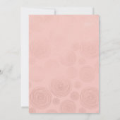Invitation Rose Gold Moderne Floral Abstrait | Quinceañera (Dos)