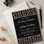 Invitation Rose Gold Monogram Poker Chip Casino Mariage<br><div class="desc">Célébrez avec style ces fabuleuses invitations de mariage. Le design moderne et très tendance est parfait pour un mariage dans le fabuleux Las Vegas ou un casino. Le libellé est facile à personnaliser et vos invités seront si excités d'obtenir ces invitations dans le courrier.</div>