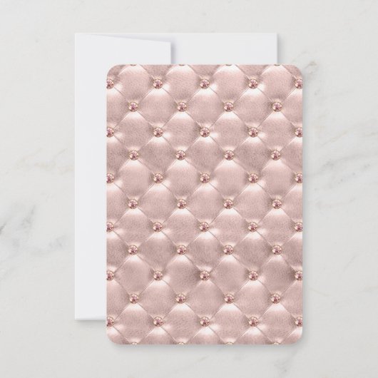 Invitation Rose Gold Paris Sweet sixteen fête d'anniversaire (Dos)