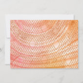 Invitation Rose Gold Parties scintillant 50 et Fabulous Birth (Dos)