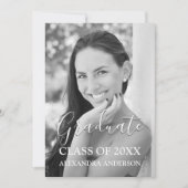 Invitation Rose Gold Parties scintillant Classe de 2018 Gradu (Devant)