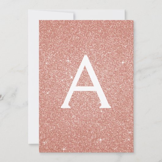 Invitation Rose Gold Parties scintillant Classe de 2019 Gradu (Devant)
