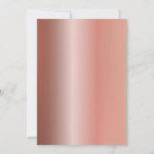 Invitation Rose Gold Parties scintillant Drips 50e anniversai (Dos)