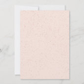 Invitation Rose Gold parties scintillant parapluie rose chic  (Dos)