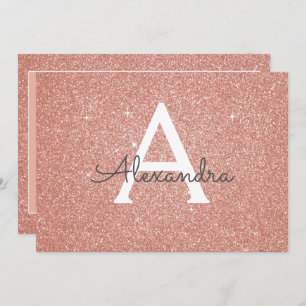 Invitation Rose Gold Parties scintillant Sweet 16 Enregistrer