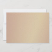 Invitation Rose Gold Photo 50e anniversaire (Dos)