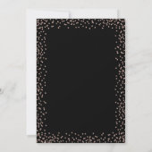 Invitation rose gold pour 80e anniversaire Glam (Dos)