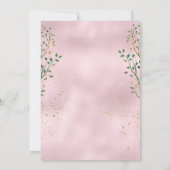 Invitation Rose Gold Princess Anniversaire de enfant Invitati (Dos)