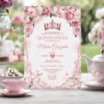 Invitation Rose Gold Quinceañera Crown Butterfly 15 Anos<br><div class="desc">Rose Gold Quinceañera Crown Mexican Butterfly Invitation Mis Quince 15 Anos,  16e anniversaire, </div>