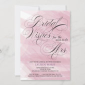 Invitation Rose Gold Résumé de Mariage (Devant)