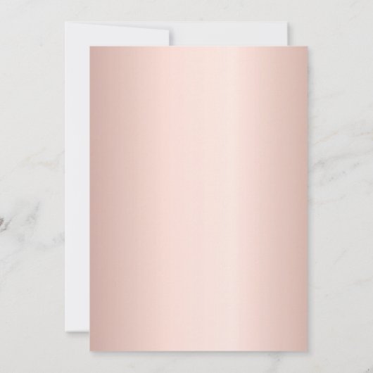 Invitation rose gold rose confetti pour 85e anniversaire (Dos)