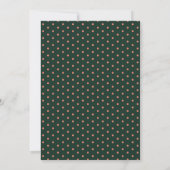 Invitation Rose Gold Satin Bow Vert pour Fête de Noël (Dos)