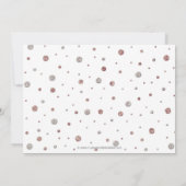 Invitation Rose Gold Sparkle Confetti Graduation Party (Dos)