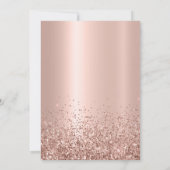 Invitation Rose Gold Sparkle Parties scintillant Balloon 65e  (Dos)