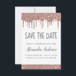 Invitation Rose Gold Sparkle Parties scintillant Sweet 16 Enr<br><div class="desc">Rose Gold - Blush Pink and White Sparkle Dripping Parties scintillant Sweet sixteen - 16 Fête d'anniversaire de fille Enregistrer la date Invitation. Cette invitation est parfaite pour la Parties scintillant Rose Gold Sparkle Sweet 16th Birthday Party qui cherche à célébrer en Rose Rose Gold.</div>